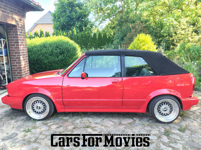CarsForMovies | Volkswagen Golf 1 Cabrio  1992 Deutschland Rot Grau Zivilfahrzeug Cabrio DE - Brandenburg 7713 